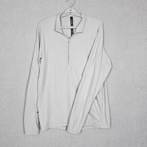 lululemon athletica Light Gray Quarter-Zip Pullover